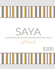 Gift Card - SAYA