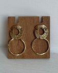 Aretes Tronco Dorados